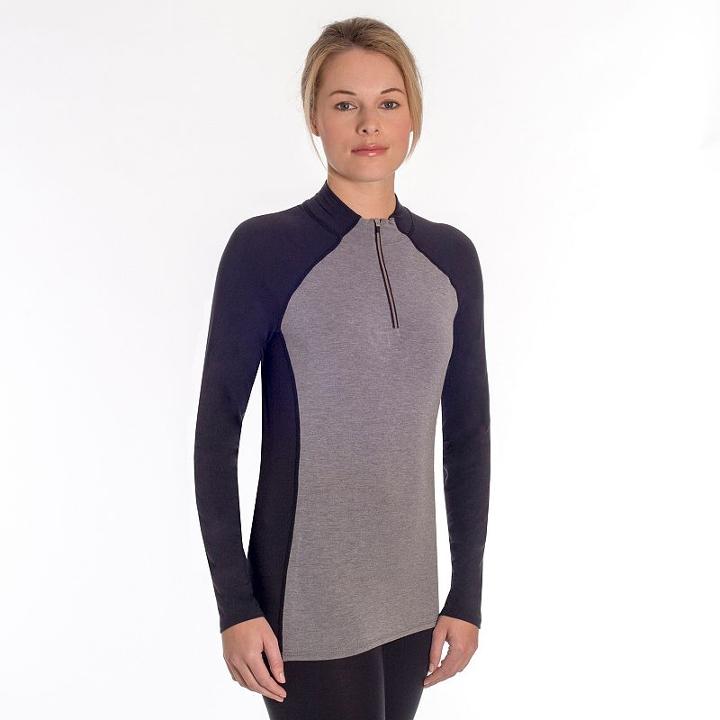 Women's Snow Angel Cashmere Quarter-zip Top, Size: Xsml Av/rg, Grey Other