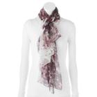 Apt. 9&reg; Cherry Blossom Chiffon Oversized Wrap Scarf, Women's, Oxford