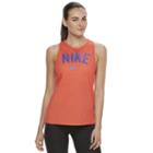 Women's Nike Dri-fit Graphic Tank Top, Size: Small, Orange Oth