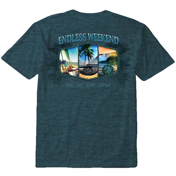 Men's Newport Blue Endless Weekend Tee, Size: Xl, Dark Green
