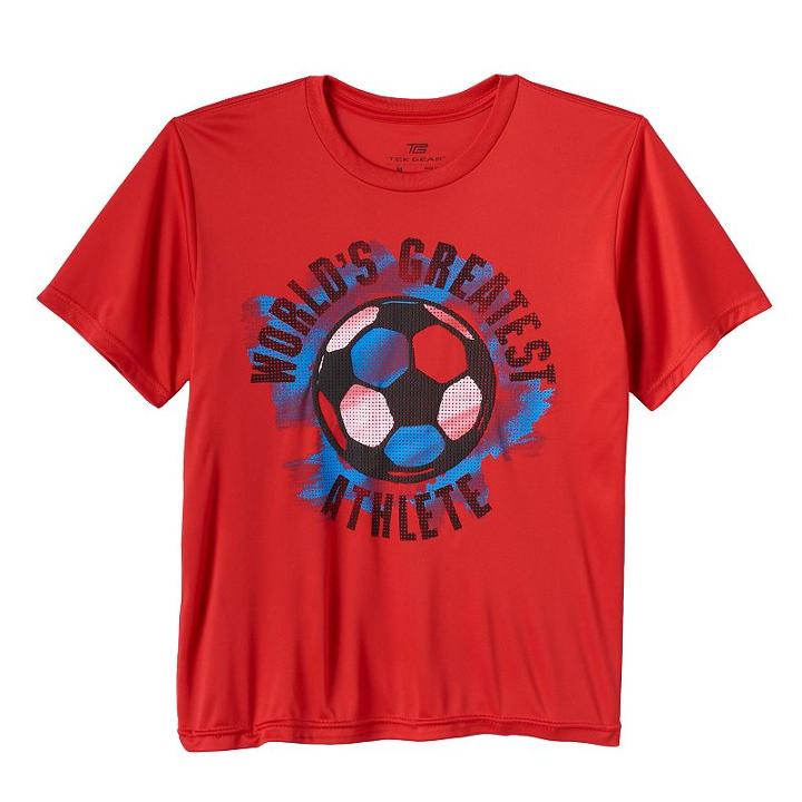 Boys 8-20 Tek Gear&reg; World's Greatest Athlete Tee, Boy's, Size: Small, Red