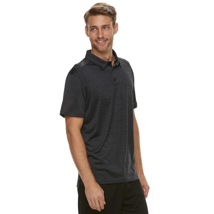 Men's Tek Gear Performance Polo, Size: Xxl, Black