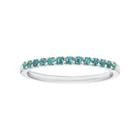 14k White Gold Lab-created Alexandrite Stackable Ring, Women's, Size: 7, Blue