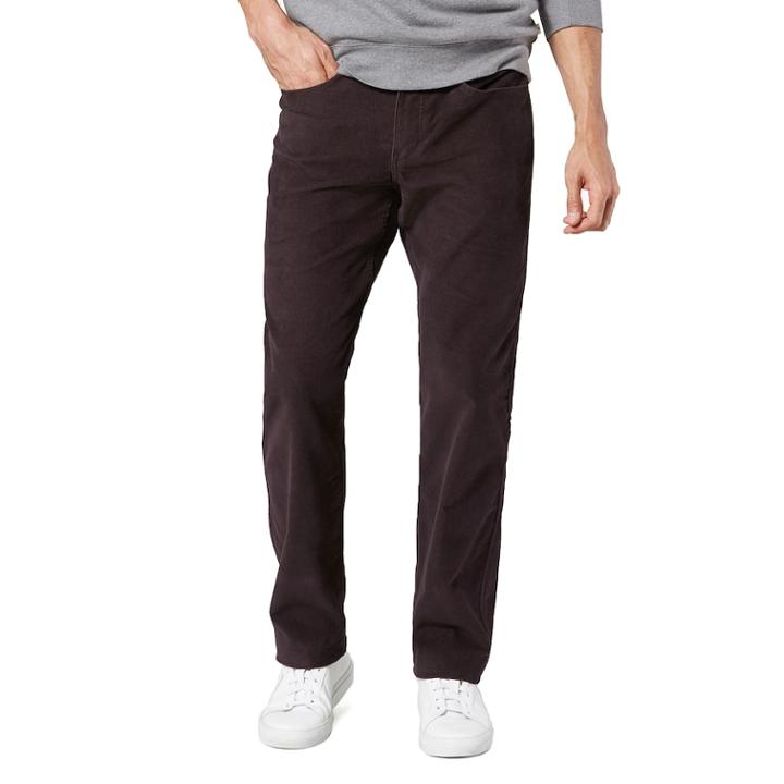 Men's Dockers&reg; Jean Cut Khaki All Seasons Straight-fit Tech Pants D2, Size: 34x34, Dark Brown