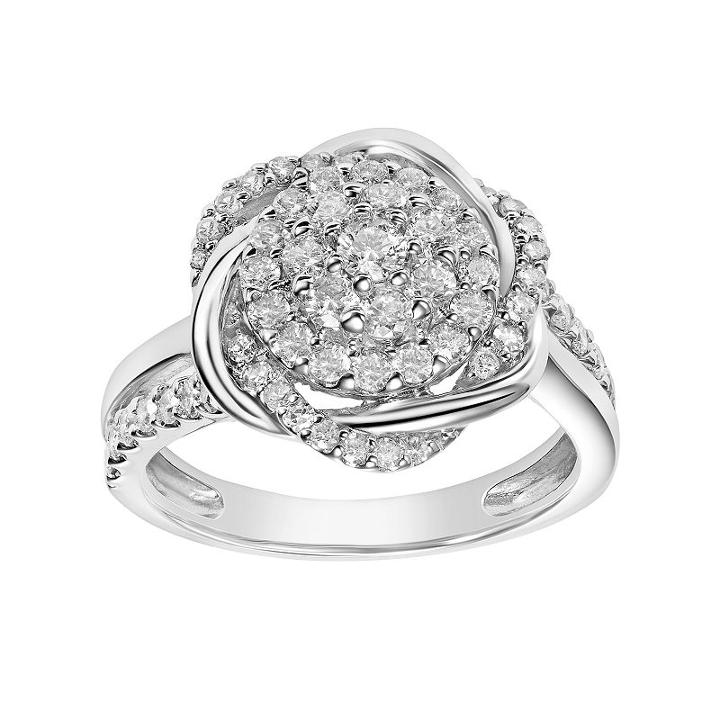 Simply Vera Vera Wang 14k White Gold 1 Carat T.w. Diamond Engagement Ring, Women's, Size: 6