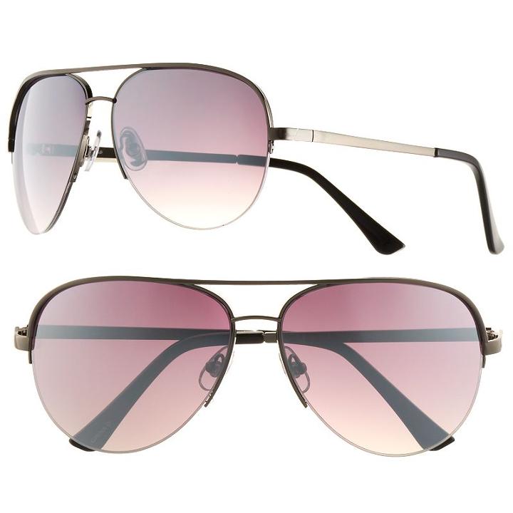 Men's Apt. 9&reg; Gun Metal Aviator Sunglasses, Dark Grey