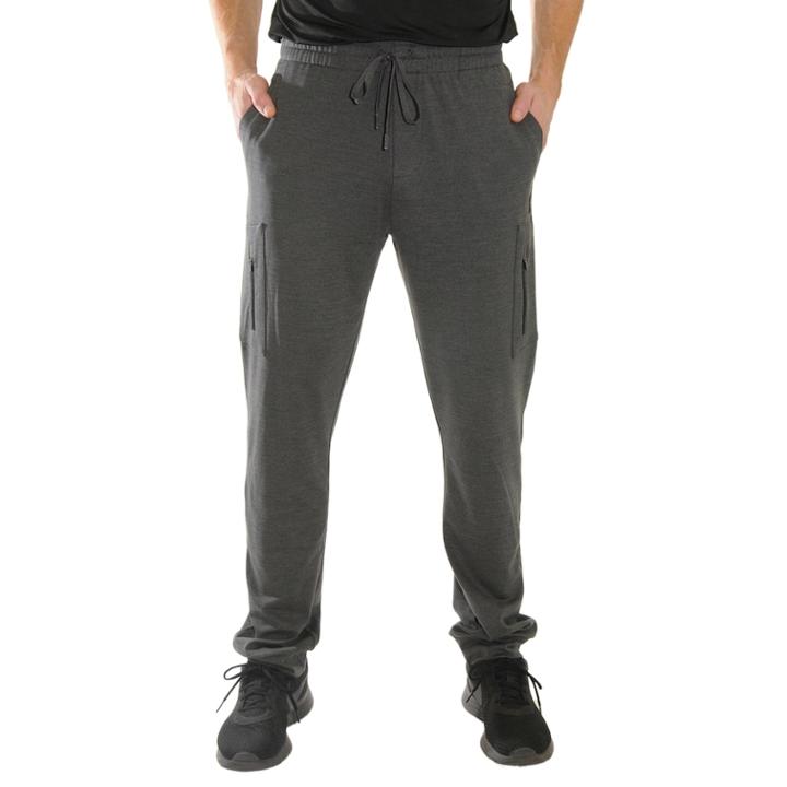 Men's Mountain And Isles Stretch Melange Cargo Jogger Pants, Size: Xxl, Dark Grey