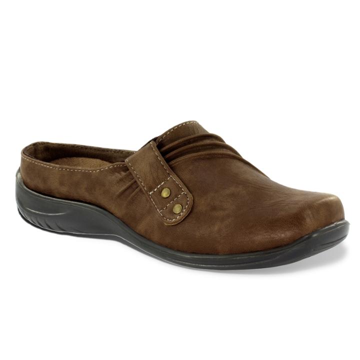 Easy Street Holly Women's Mules, Size: 7 Wide, Brown
