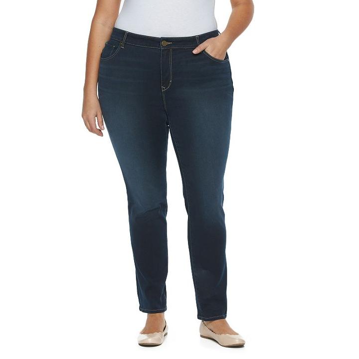 Plus Size Gloria Vanderbilt Bridget Straight-leg Jeans, Women's, Size: 22w Short, Med Blue