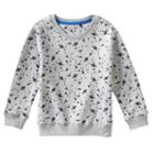 Boys 4-7 No Retreat French Terry Planets & Spaceship Tee, Boy's, Size: 5, Grey (charcoal)