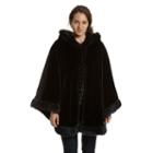 Excelled, Women's Hooded Cape Coat, Size: S/m, Black