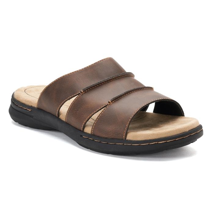 Croft & Barrow&reg; Piano Men's Sandals, Size: Medium (8), Brown