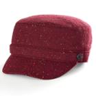 Women's Apt. 9&reg; Button Accent Speckled Cadet Hat, Dark Red