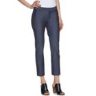 Women's Elle&trade; Crop Slim Ankle Pants, Size: 18, Blue (navy)