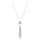 Lc Lauren Conrad Long Two Tone Tassel Starburst Necklace, Women's, Multicolor