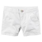 Girls 4-8 Carter's Poplin Shorts, Girl's, Size: 4, White