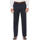 Men's Savane Straight-fit Crosshatch Stretch Flat-front Dress Pants, Size: 36x32, Turquoise/blue (turq/aqua)