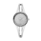 Folio Women's Glitter Bangle Watch, Size: Small, Grey