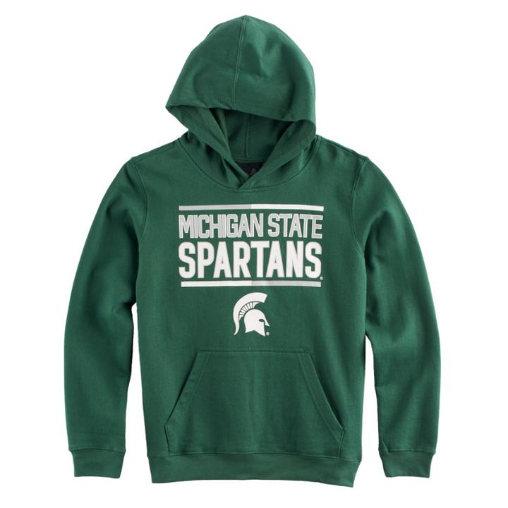 Boys 8-20 Michigan State Spartans Fleece Hoodie, Size: M 10-12, Green Oth