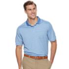 Big & Tall Croft & Barrow&reg; Cool & Dry Classic-fit Striped Performance Polo, Men's, Size: 3xl Tall, Blue (navy)