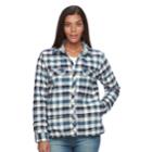 Women's Columbia Waverly Mountain Plaid Shirt, Size: Xl, Dark Blue