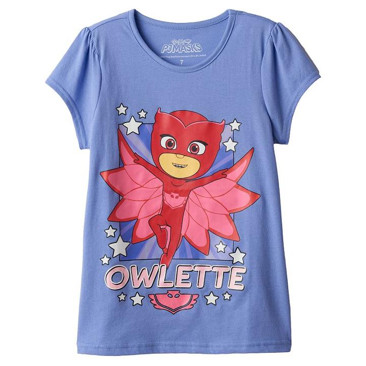 Girls 4-7 Pj Masks Owlette Graphic Tee, Girl's, Size: 6x, Purple