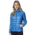 Women's Heat Keep Down Hooded Puffer Jacket, Size: Large, Blue Other