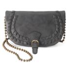 T-shirt & Jeans Laced Crossbody Bag, Women's, Black