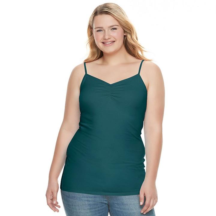 Juniors' Plus Size So&reg; Solid Tunic Camisole, Girl's, Size: 2xl, Brt Blue