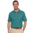 Men's Croft & Barrow&reg; Classic-fit Easy-care Interlock Pocket Polo, Size: Large, Med Green