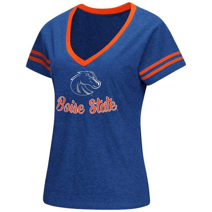 Women's Boise State Broncos Varsity Tee, Size: Medium, Dark Blue