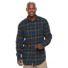 Big & Tall Sonoma Goods For Life&trade; Supersoft Stretch Flannel Shirt, Men's, Size: 3xb, Dark Blue