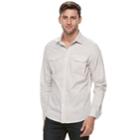 Men's Apt. 9&reg; Premier Flex Slim-fit Stretch Woven Button-down Shirt, Size: Small Slim, Lt Beige