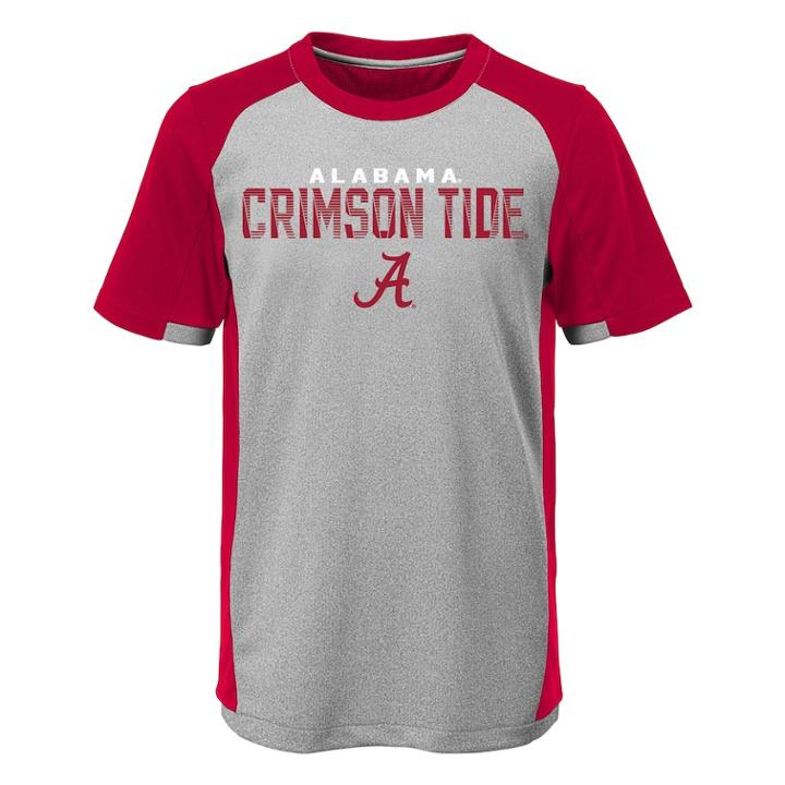 Boys 8-20 Alabama Crimson Tide Circuit Breaker Tee, Size: M 10-12, Grey