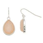 Lc Lauren Conrad Pink Simulated Drusy Nickel Free Teardrop Earrings, Women's
