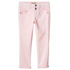 Girls 4-8 Squeeze Cuffed Jeggings, Girl's, Size: 6, Med Pink
