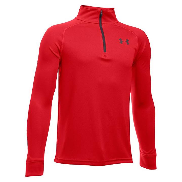 Boys 8-20 Under Armour Tech Block Quarter-zip Top, Boy's, Size: Xl, Red