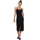 Juniors' Mudd&reg; Button Front Midi Dress, Teens, Size: Small, Black