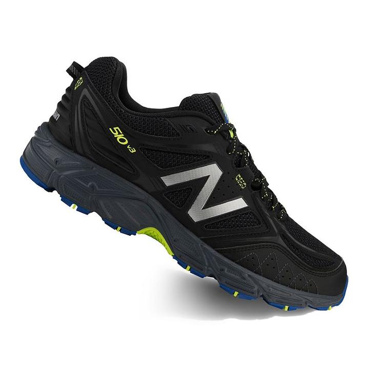 New Balance 510 V3 Men's Trail Running Shoes, Size: 7, Black
