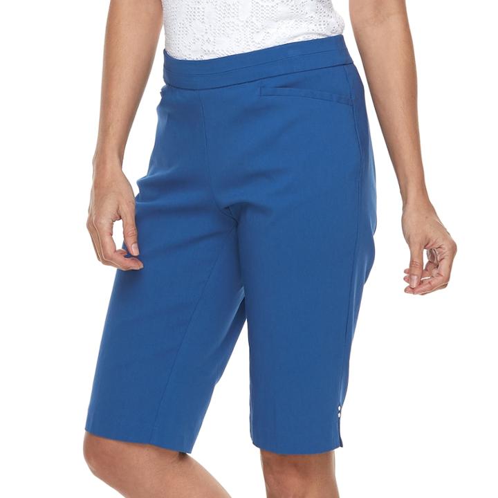 Women's Napa Valley Millennium Pull-on Skimmer Shorts, Size: 10, Med Blue