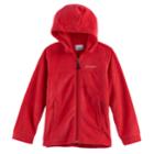 Boys 4-7 Columbia Zip-up Fleece Hoodie, Size: 6-7, Med Red