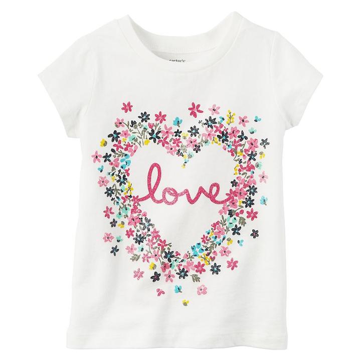 Girls 4-8 Carter's Animal Tee, Size: 6x, White