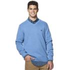 Big & Tall Chaps Classic-fit Ribbed V-neck Sweater, Men's, Size: 3xl Tall, Blue