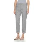 Women's Croft & Barrow&reg; Twill Convertible Pants, Size: 10, Grey