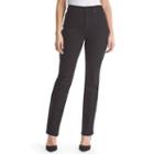 Women's Gloria Vanderbilt Amanda Classic Fit Embellished Tapered Jeans, Size: 2 - Regular, Grey (charcoal)