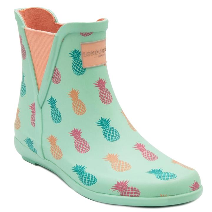 London Fog Piccadilly Women's Chelsea Waterproof Rain Boots, Size: Medium (8), Green