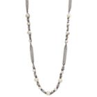 Simply Vera Vera Wang Simulated Pearl Chain Long Necklace, Women's, White