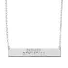 Oakland Athletics Sterling Silver Bar Necklace, Women's, Size: 16, Grey