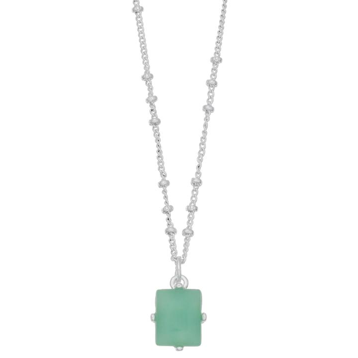 Lc Lauren Conrad Quartz Rectangle Pendant Necklace, Women's, Lt Green