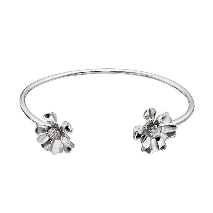 Lc Lauren Conrad Flower Cuff Bracelet, Women's, Silver